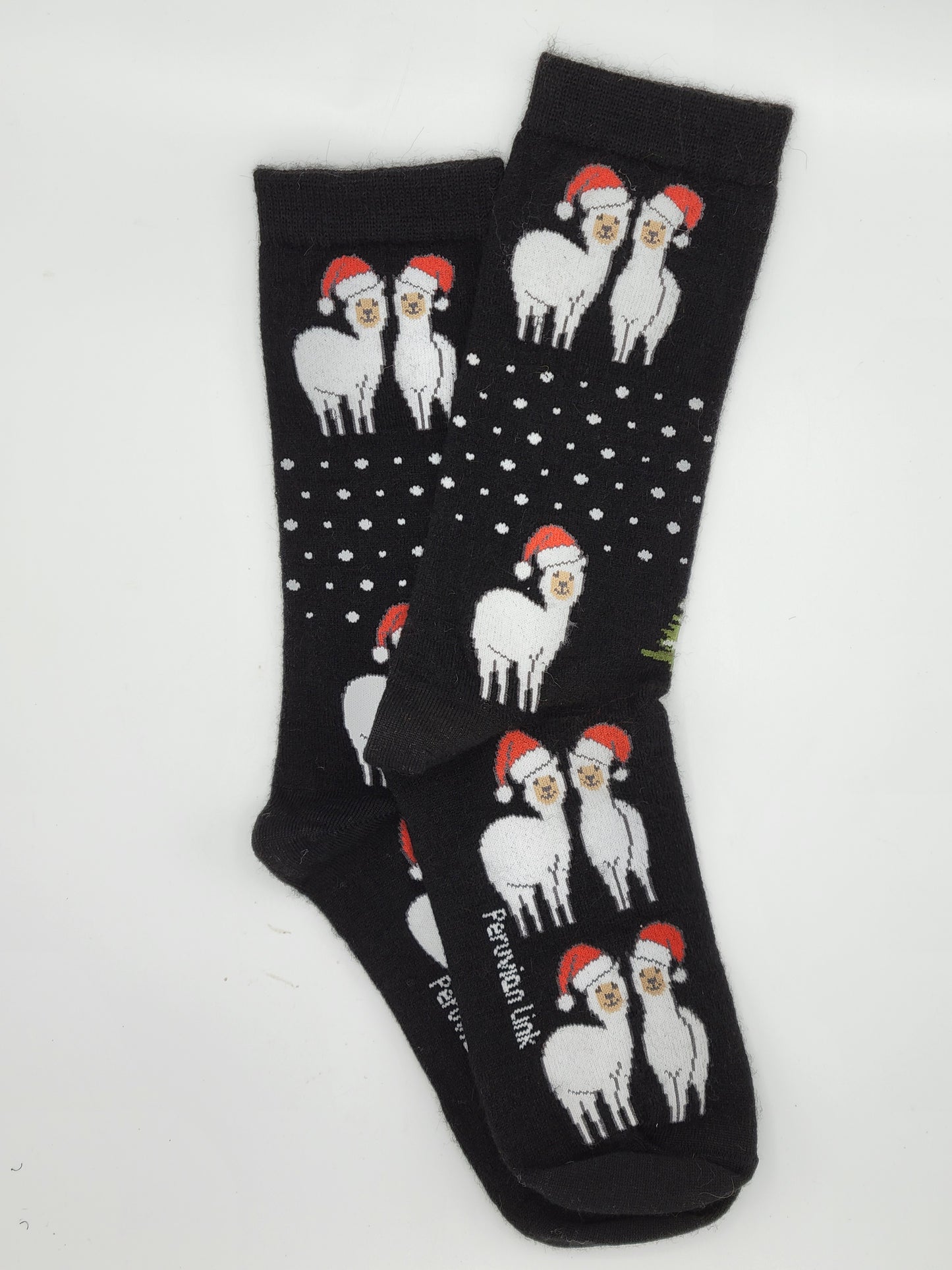 Holiday Alpaca Print Socks