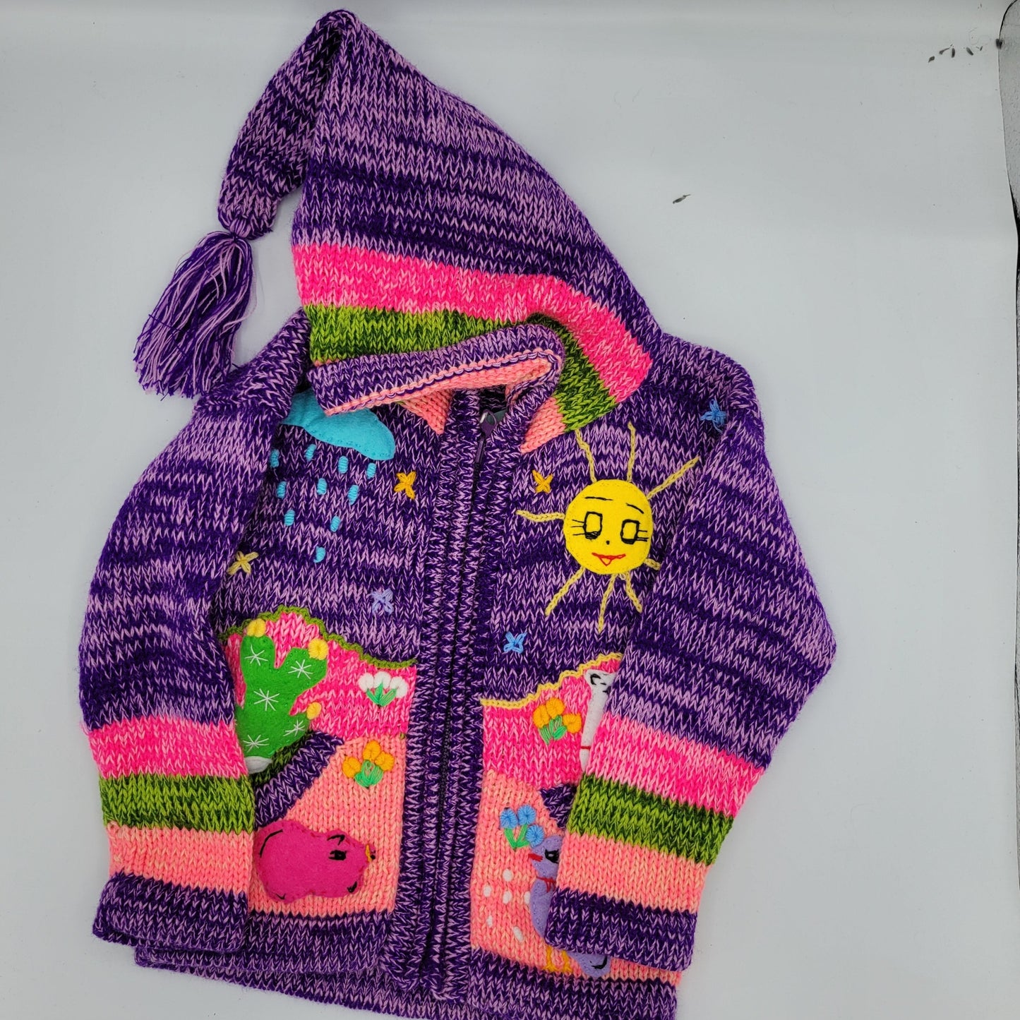Kids Alpaca Sweaters with hoods