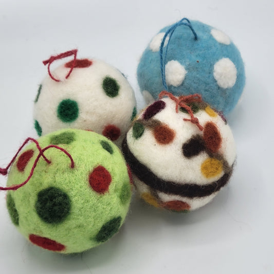 Felted Ornament Ball