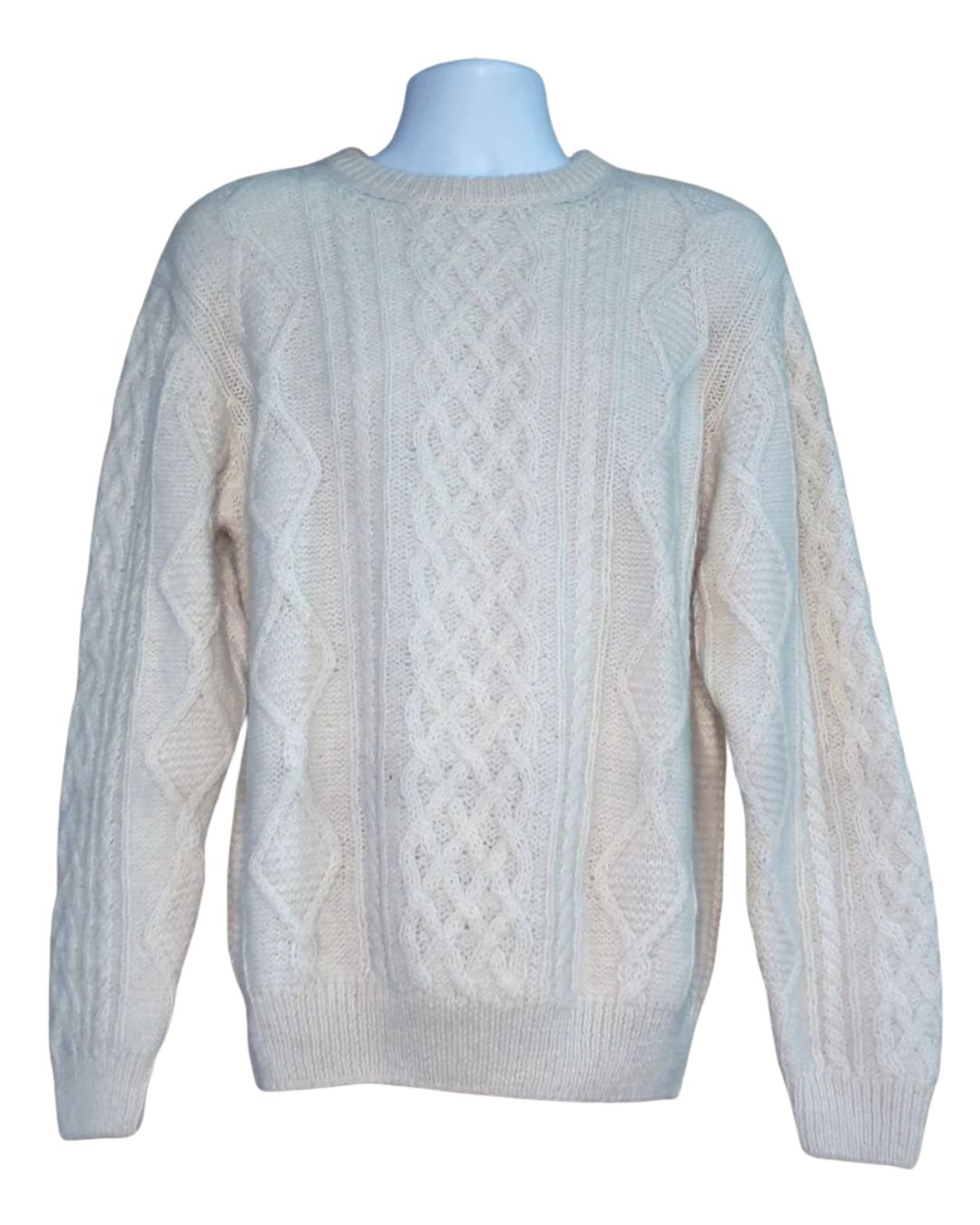 Aran Crewneck Pullover - Natural