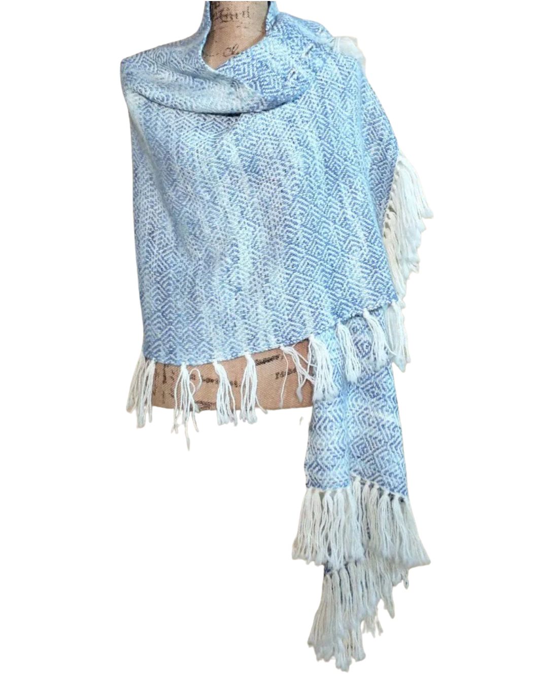 Handmade alpaca shawl