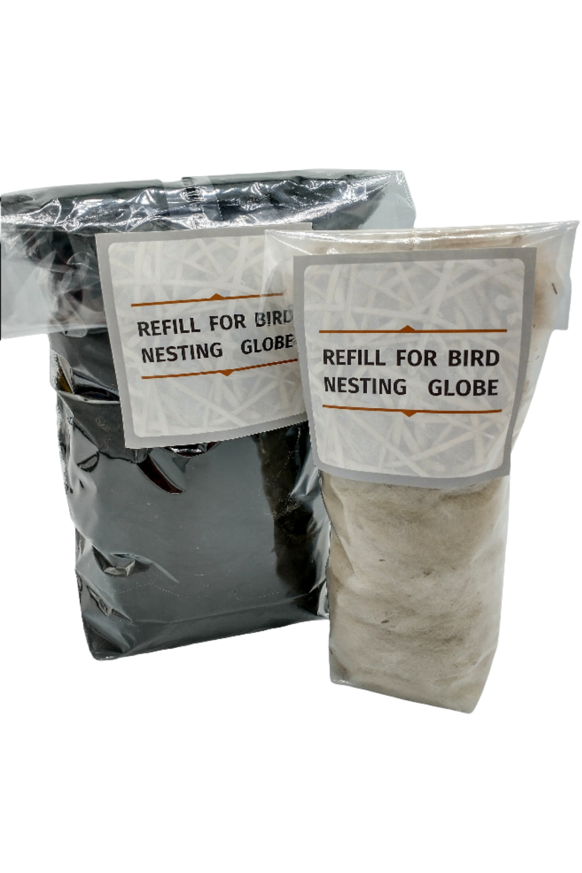 Refill for Alpaca Fiber Filled Bird Nesting Spheres and Star - Large