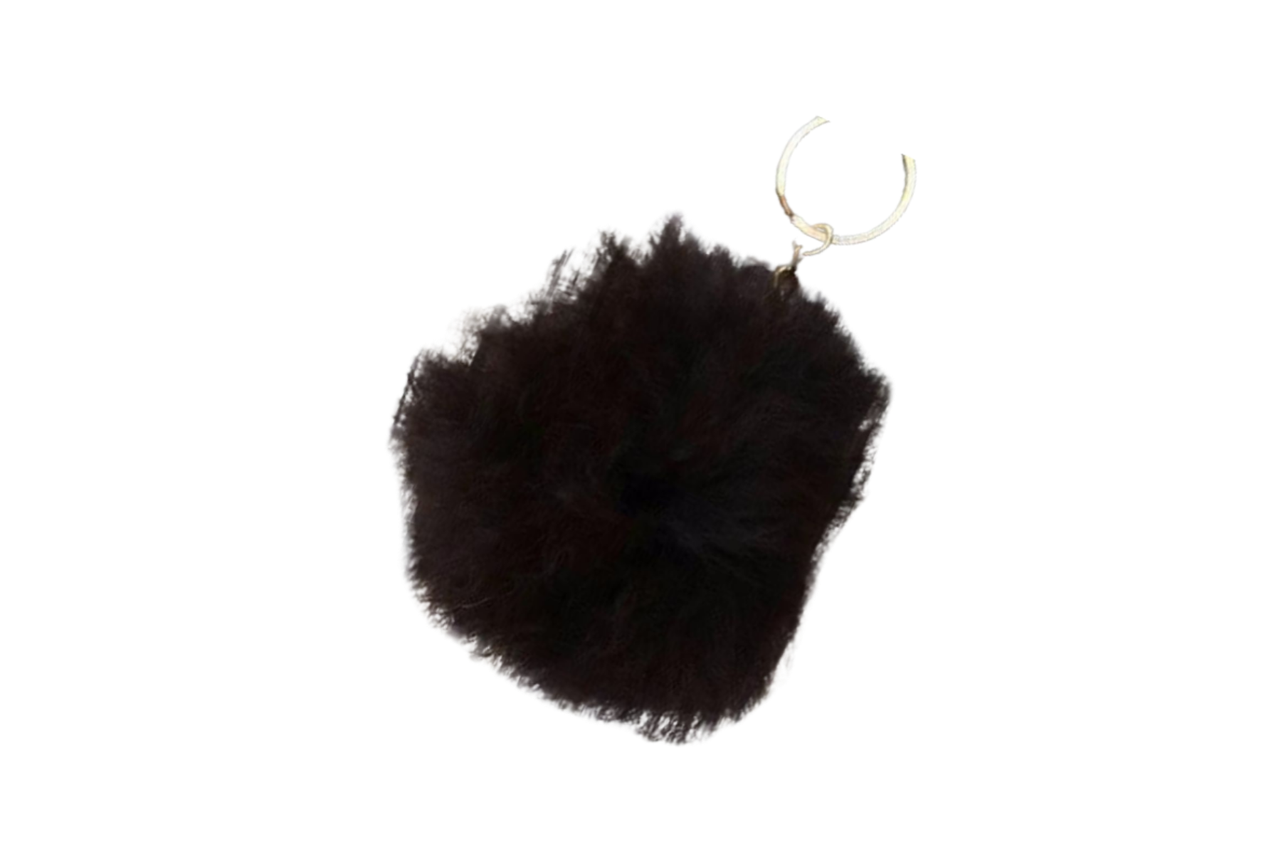 Alpaca Fuzzball Key Chain