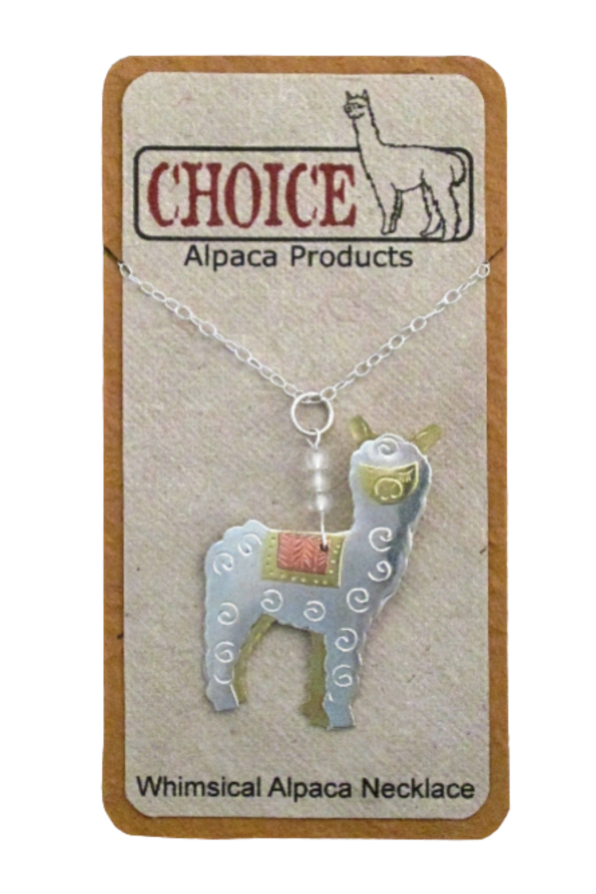 Whimsical Alpaca Necklace