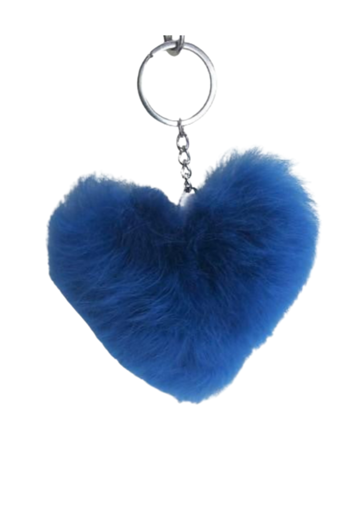 Alpaca Love Heart Shaped Fur Keychain