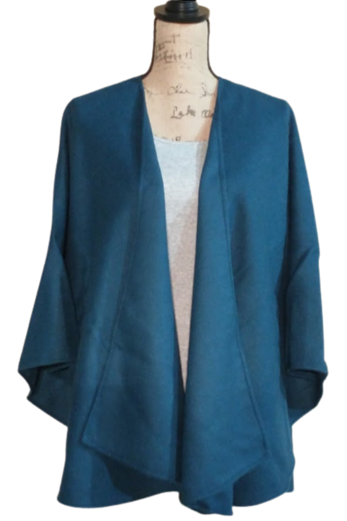 100% Baby Alpaca Woven Ruana