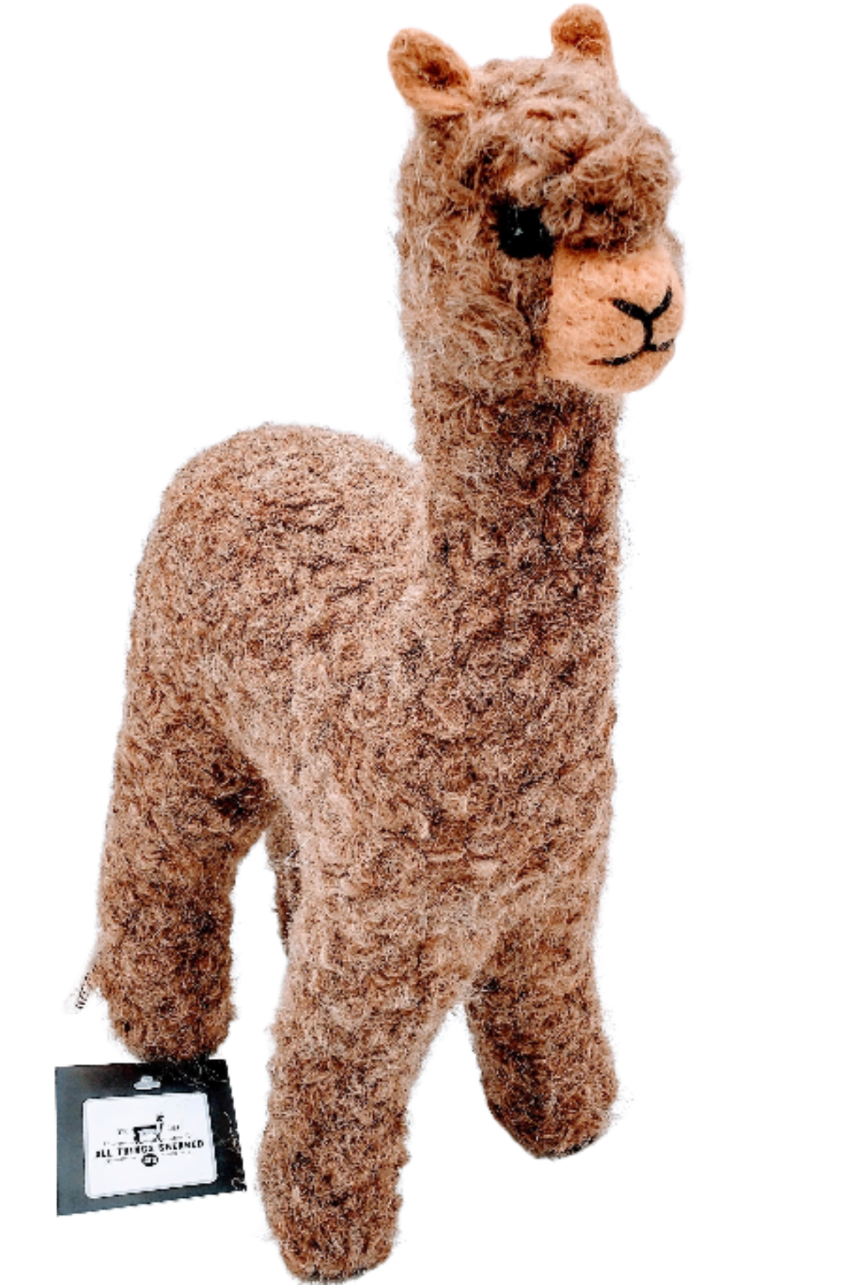 12" Herdsire Alpaca Fiber Sculpture