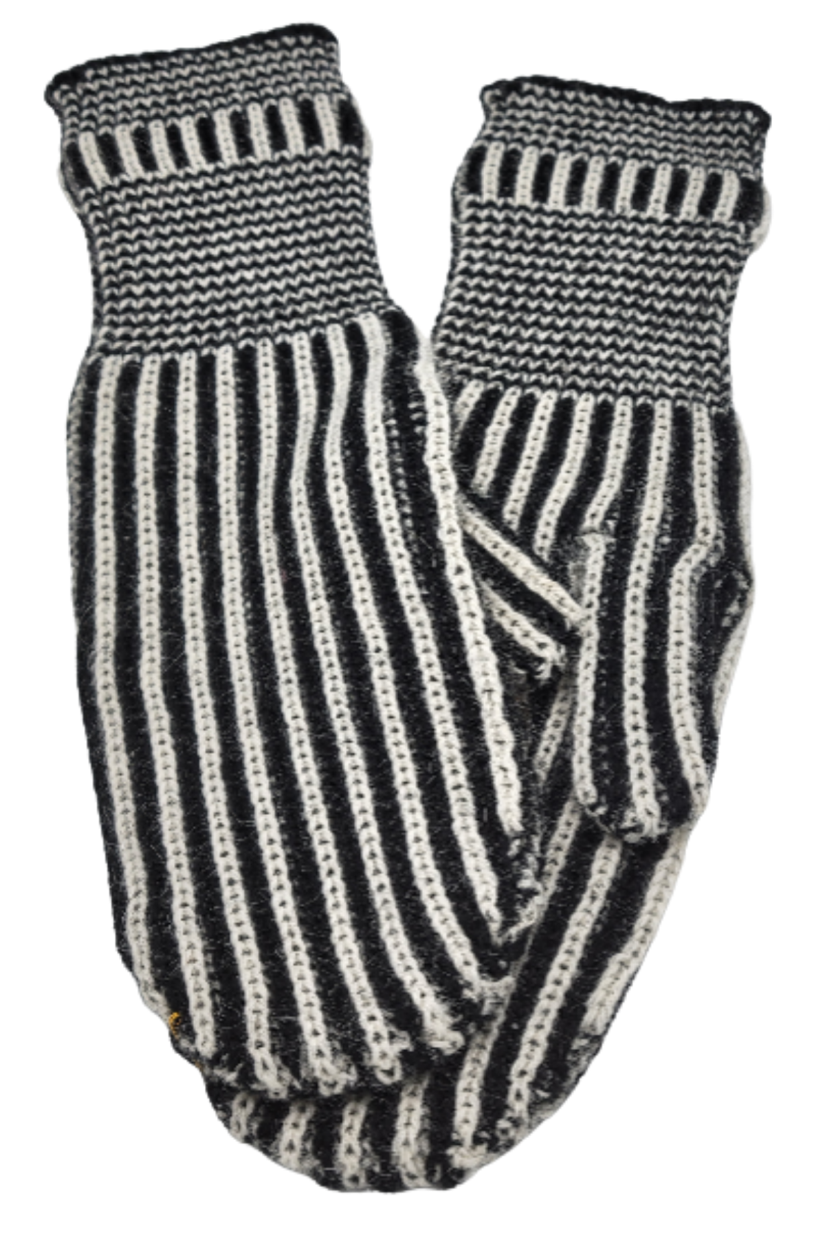 Raya Striped Alpaca Mittens