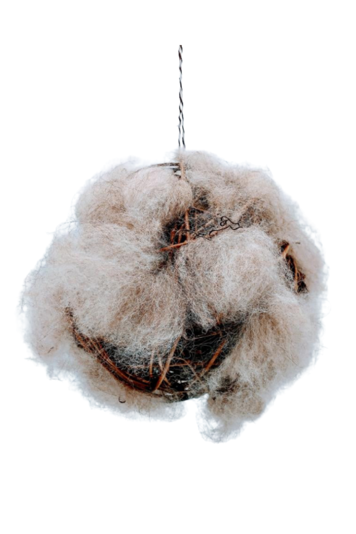 Alpaca Fiber Filled Bird Nesting Globe