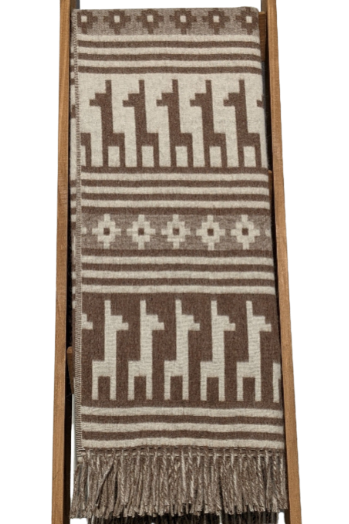 Alpaca Motif Throw