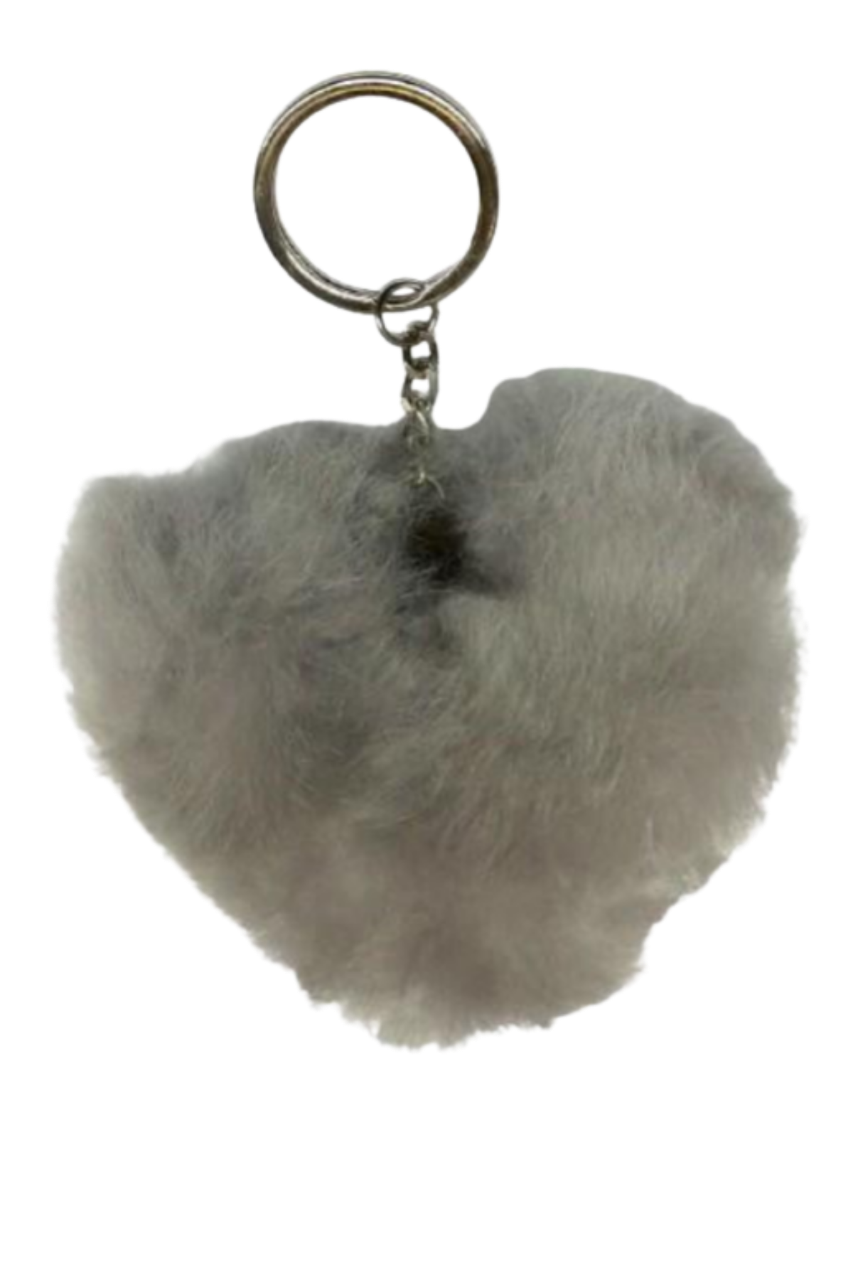 Alpaca Love Heart Shaped Fur Keychain
