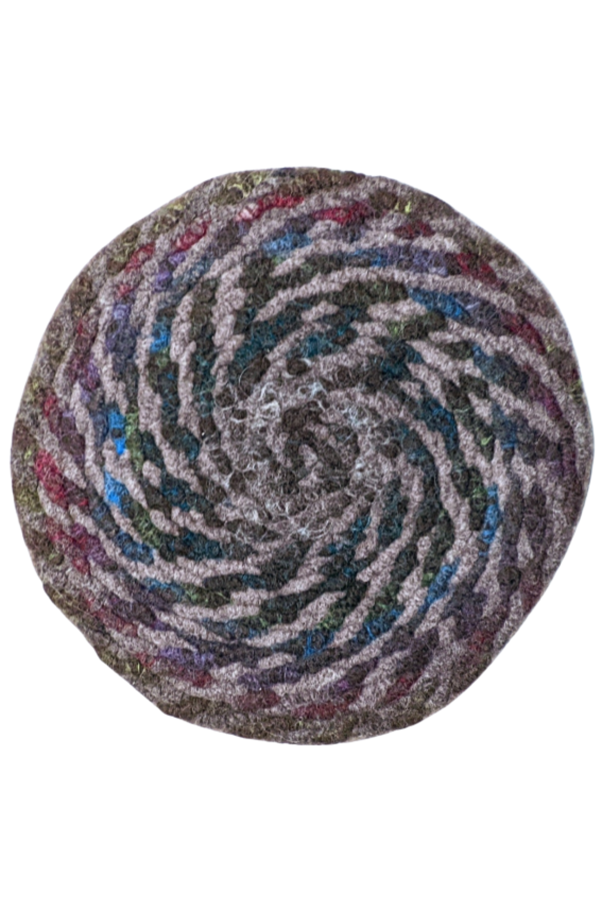 Handmade Chair Pad - Twisted Spiral