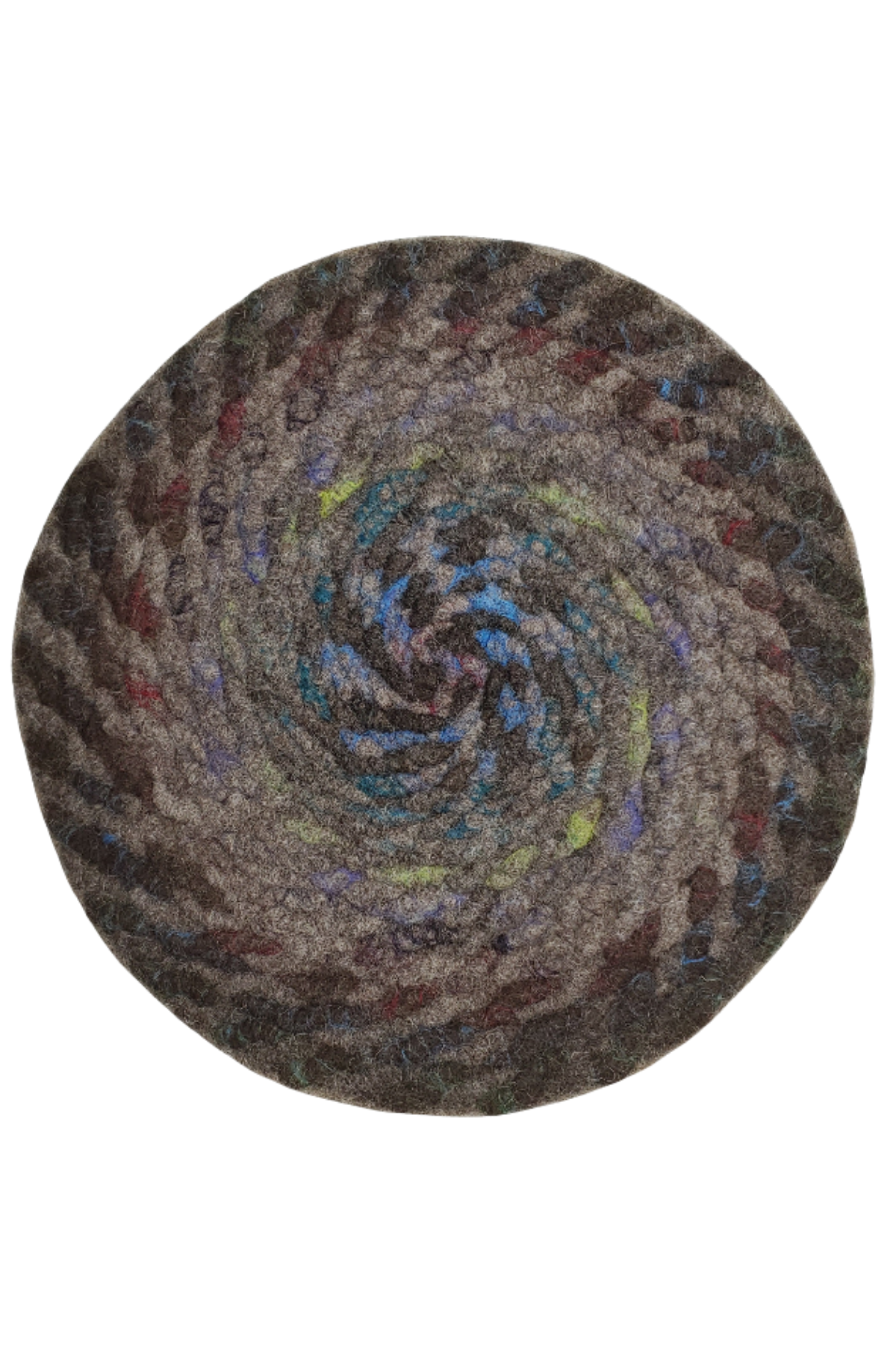 Handmade Chair Pad - Twisted Spiral