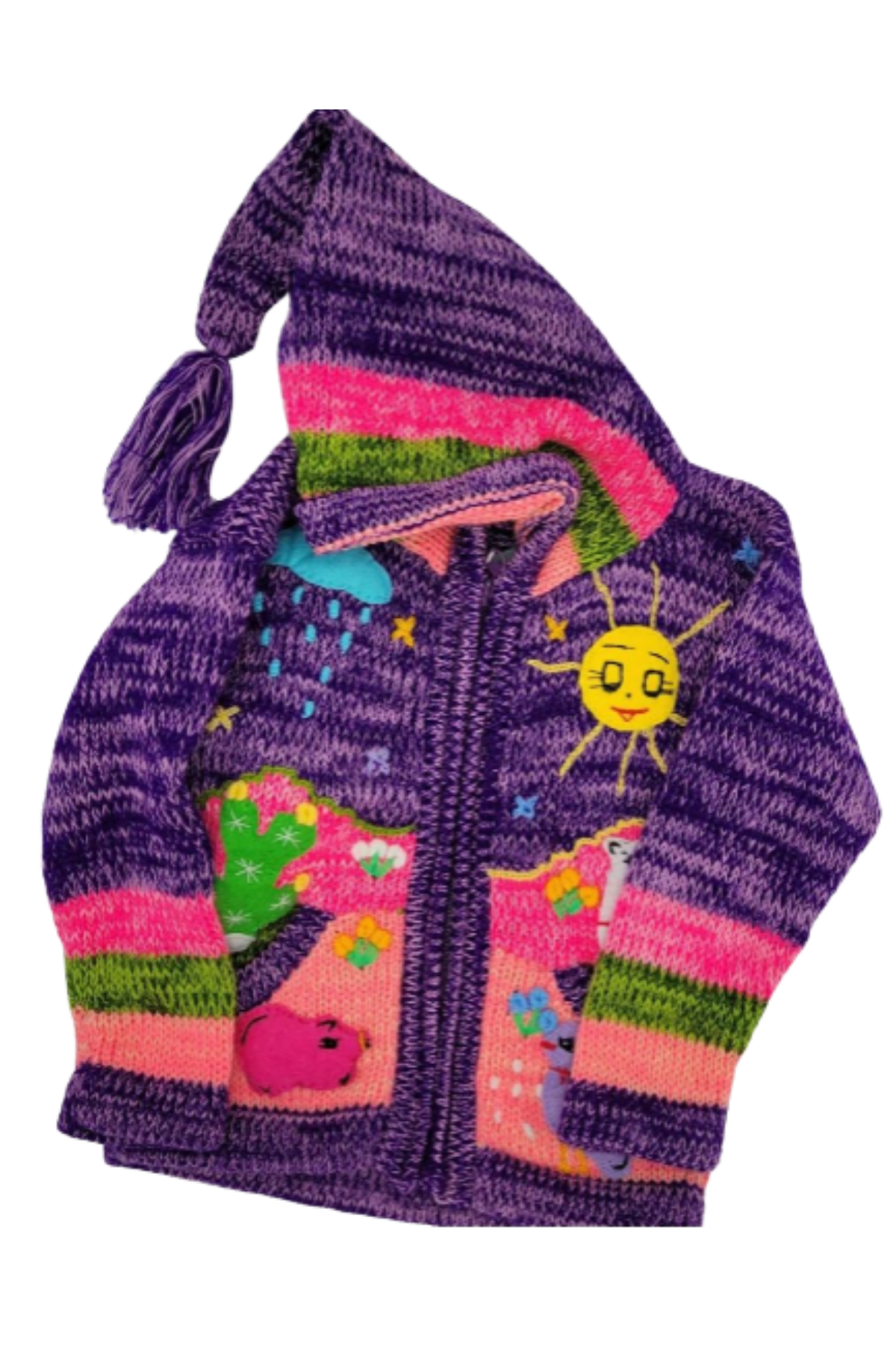 Kids Alpaca Sweaters with hoods