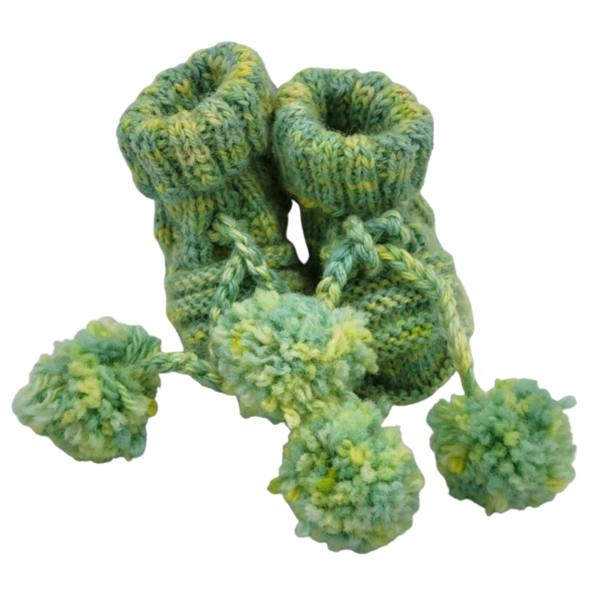 Handmade baby booties