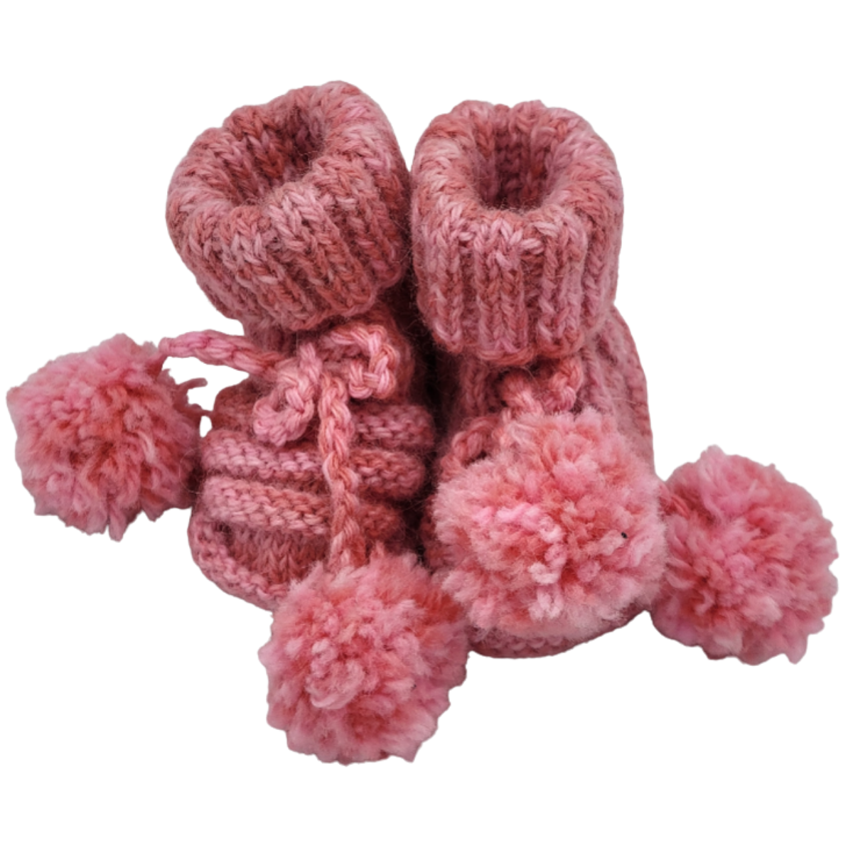 Handmade baby booties