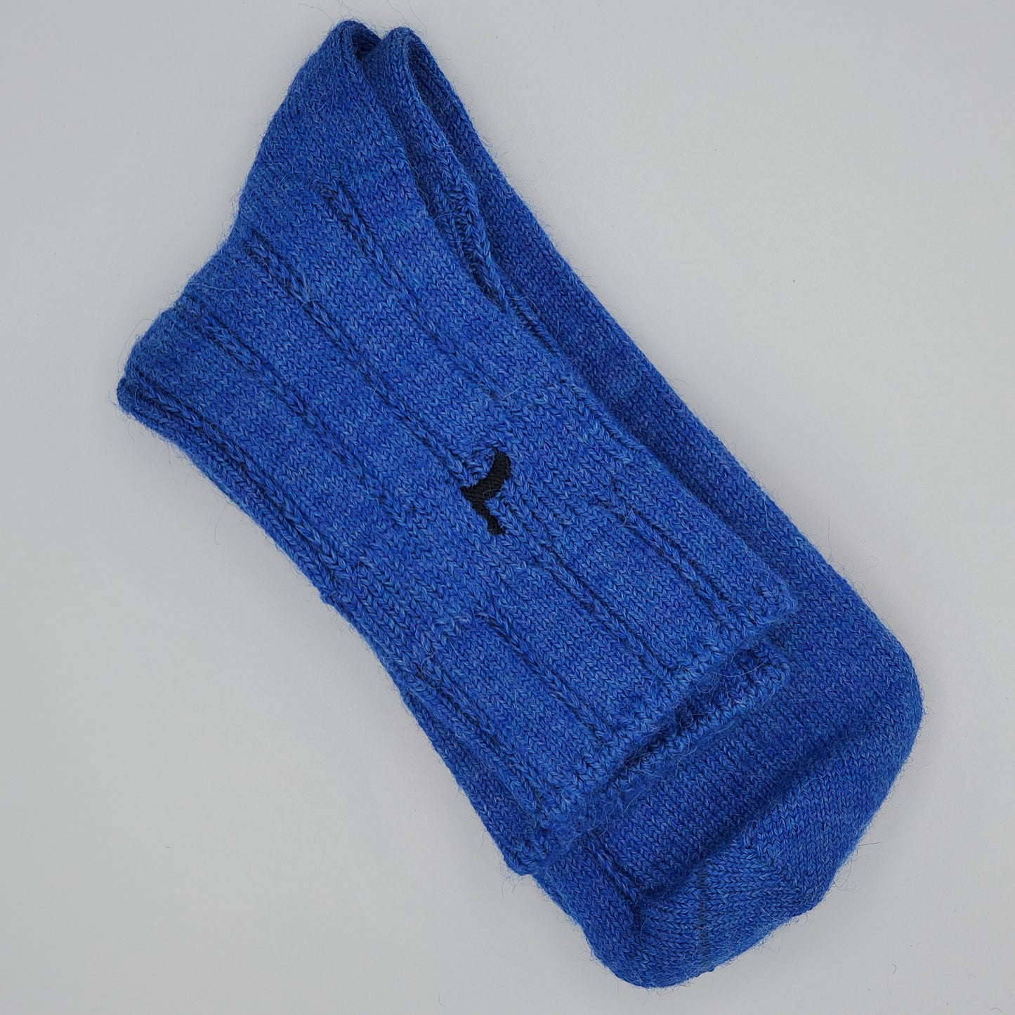 Alpaca Bed Socks in blue