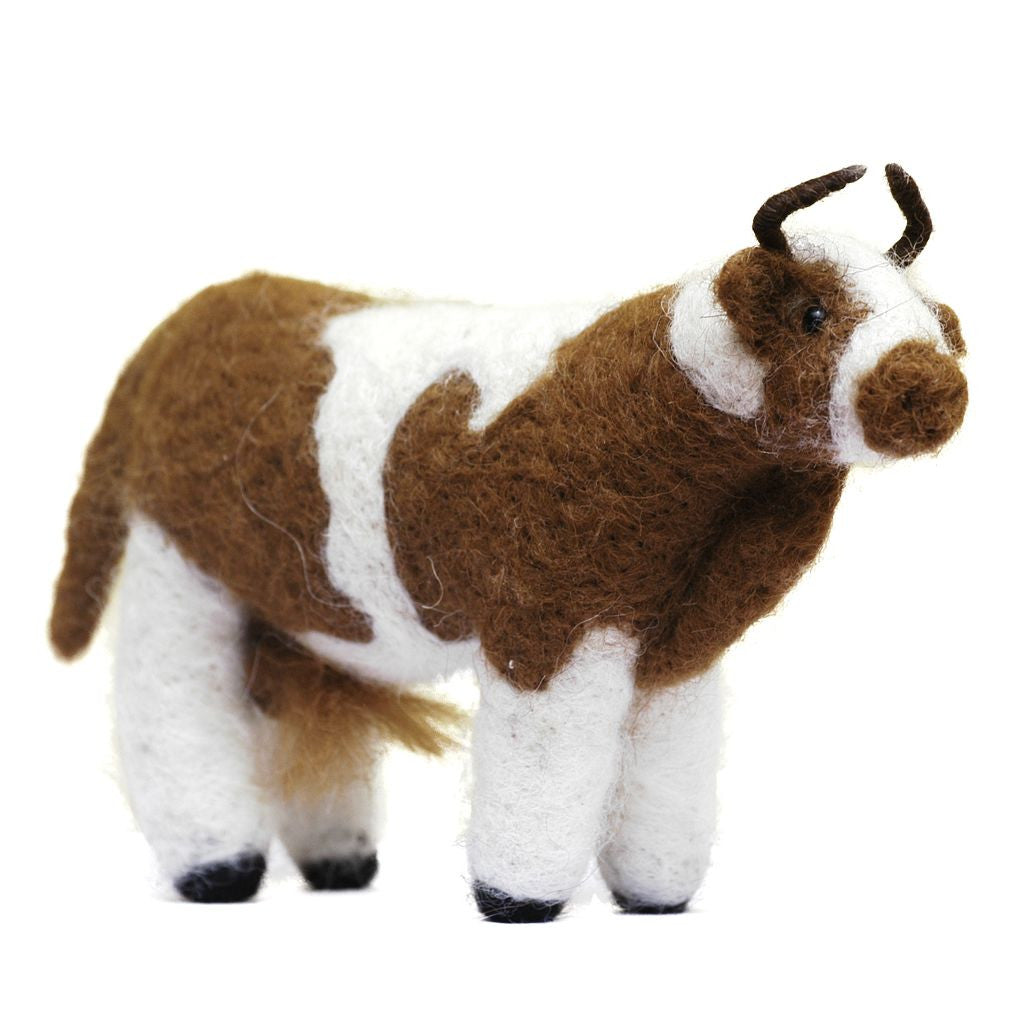 Farm Animals: Felted Sculptures cow
