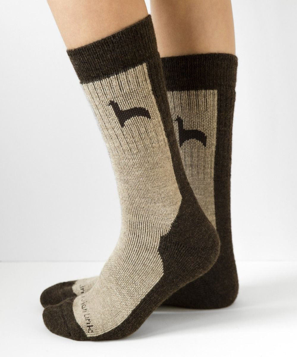 Hiker Alpaca Socks brown