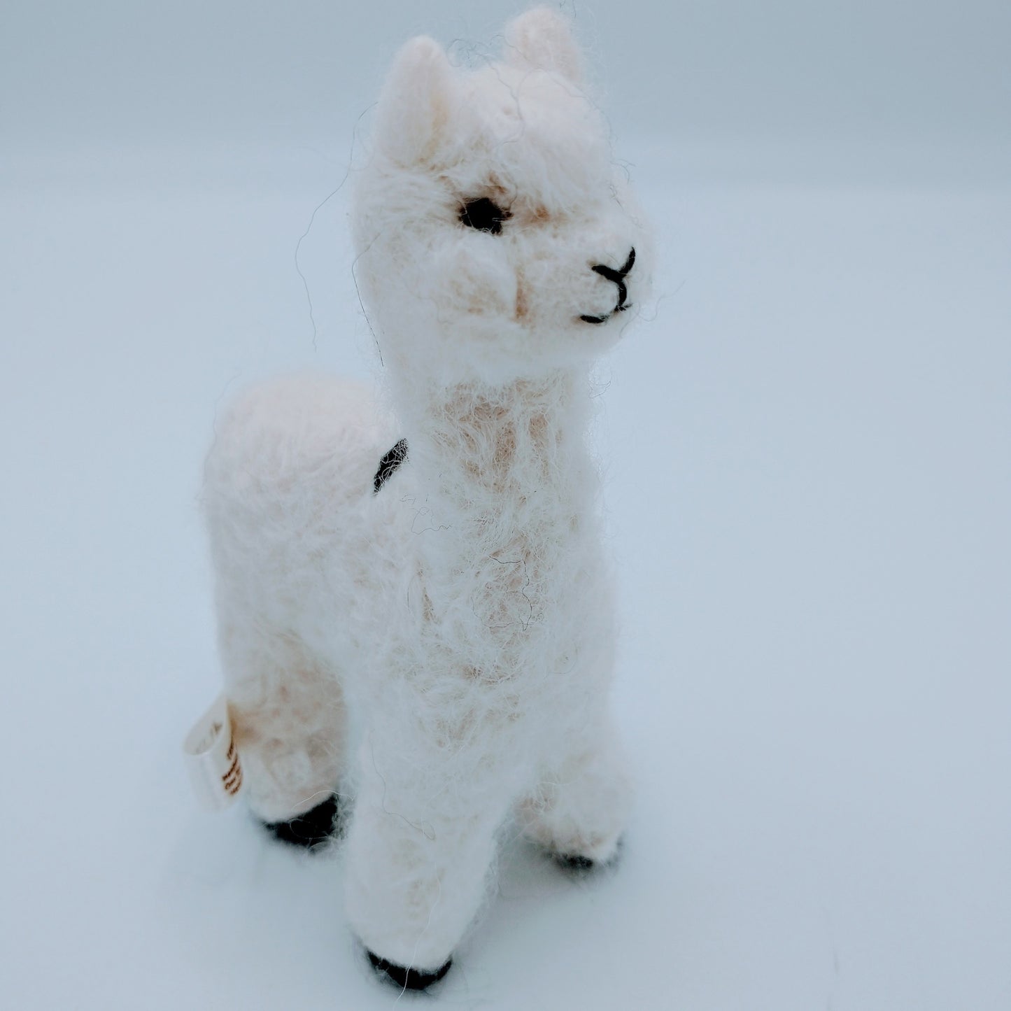 Alpaca Fiber Sculpture in white
