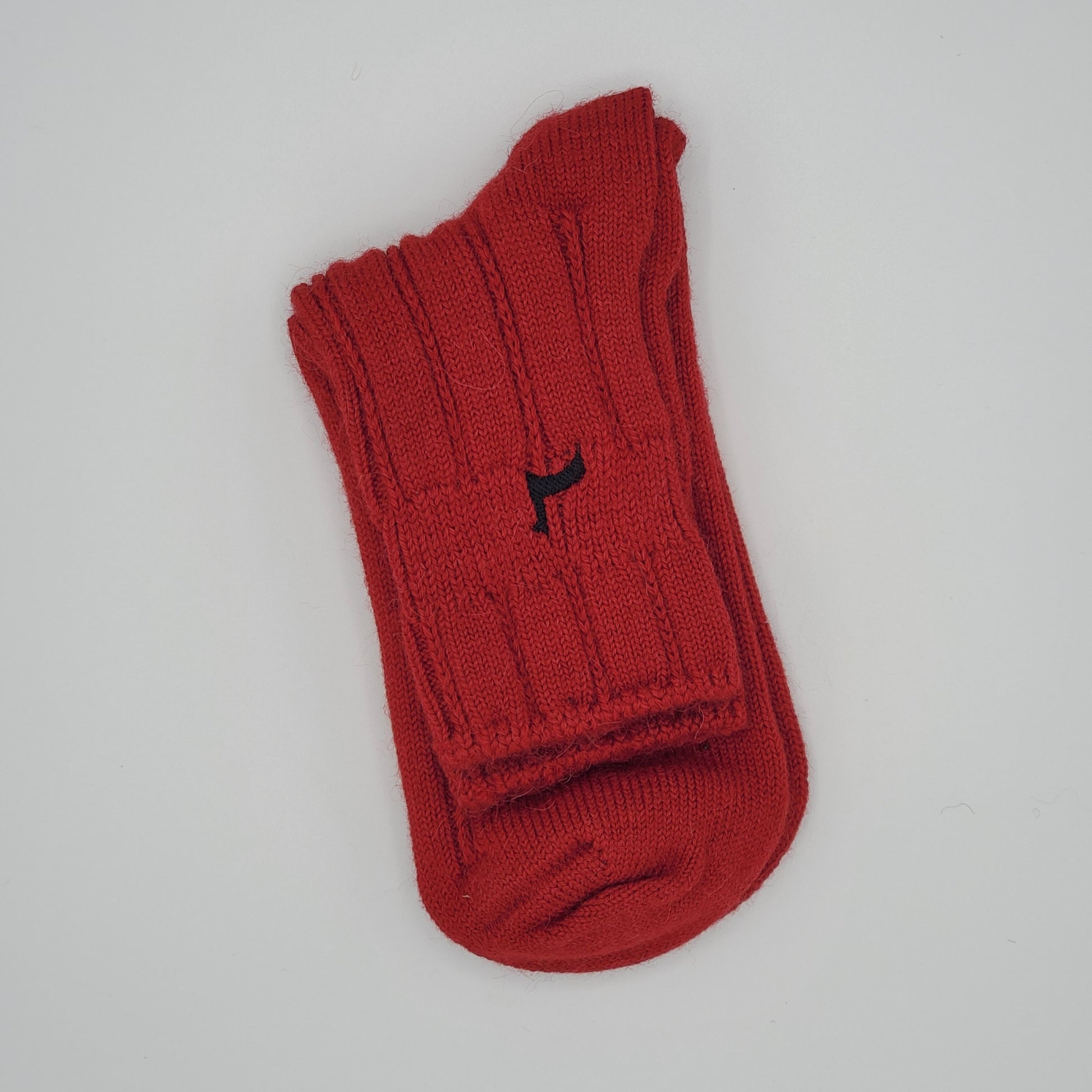 Alpaca Bed Socks in red