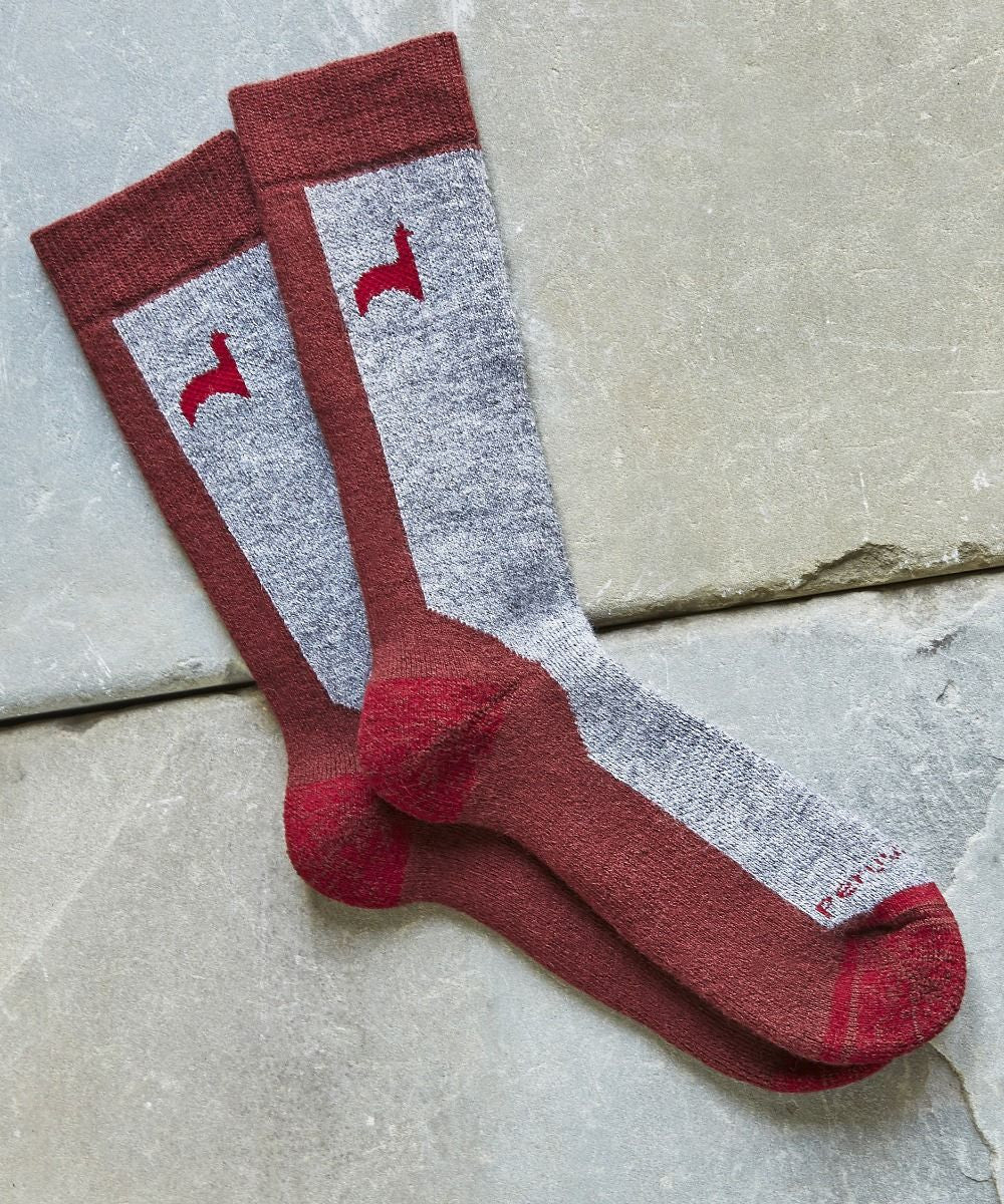 Hiker Alpaca Socks red