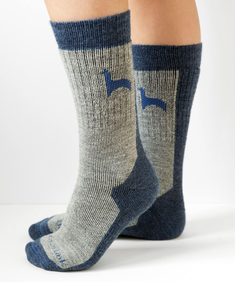 Hiker Alpaca Socks blue