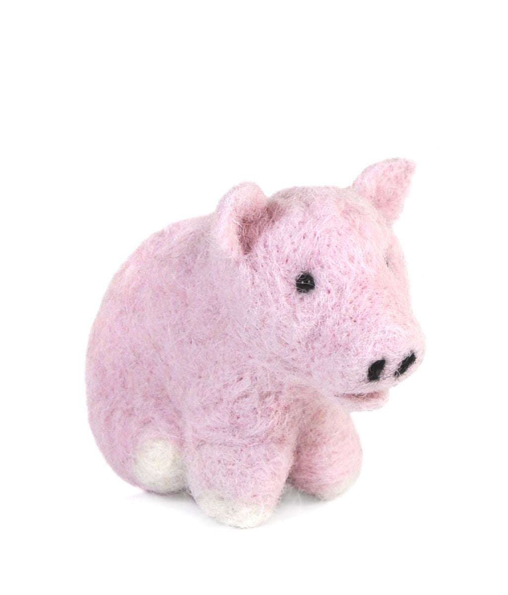 Farm Animals: Felted Sculptures pig