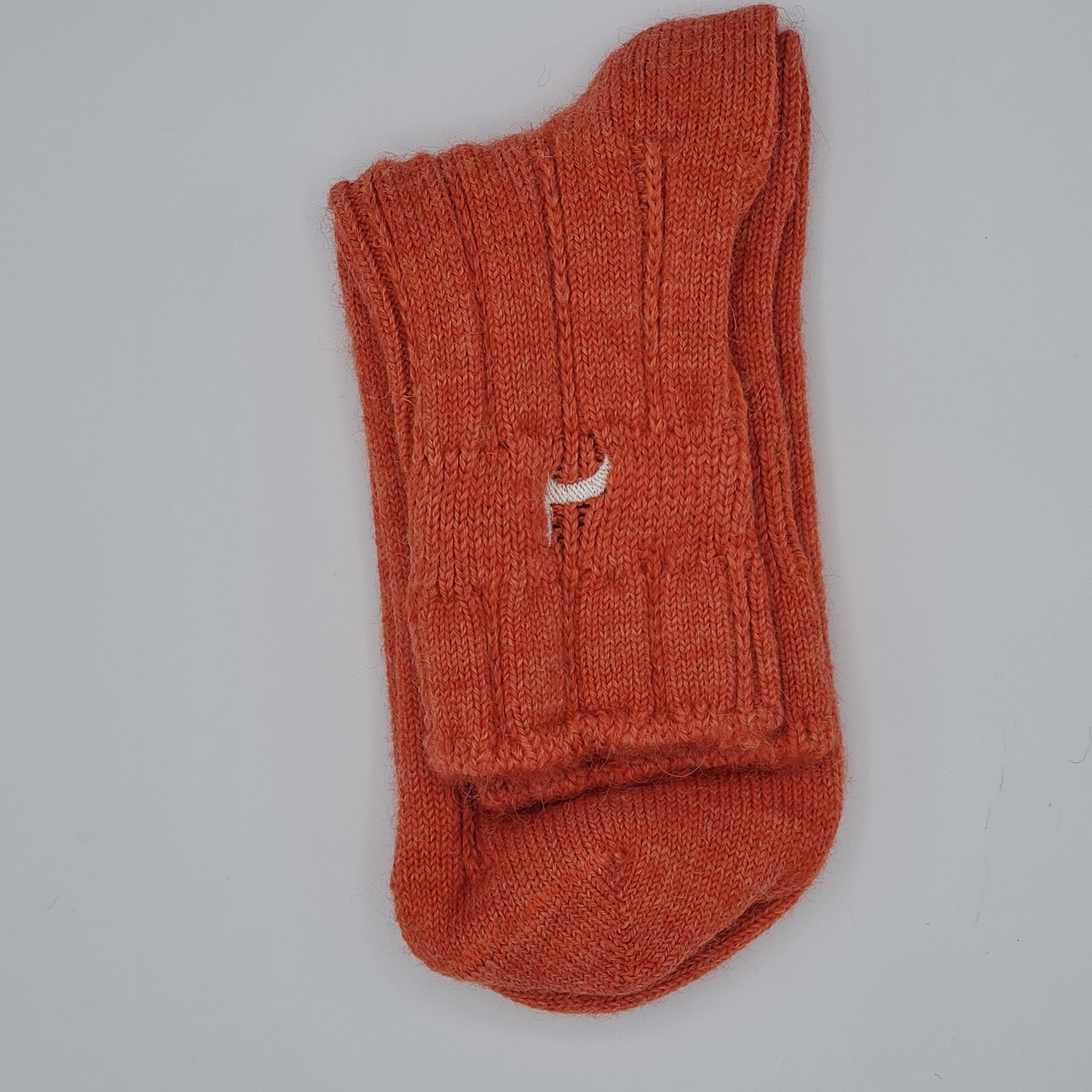 Alpaca Bed Socks in orange