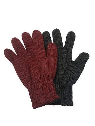 Reversible Double Knit Alpaca Gloves