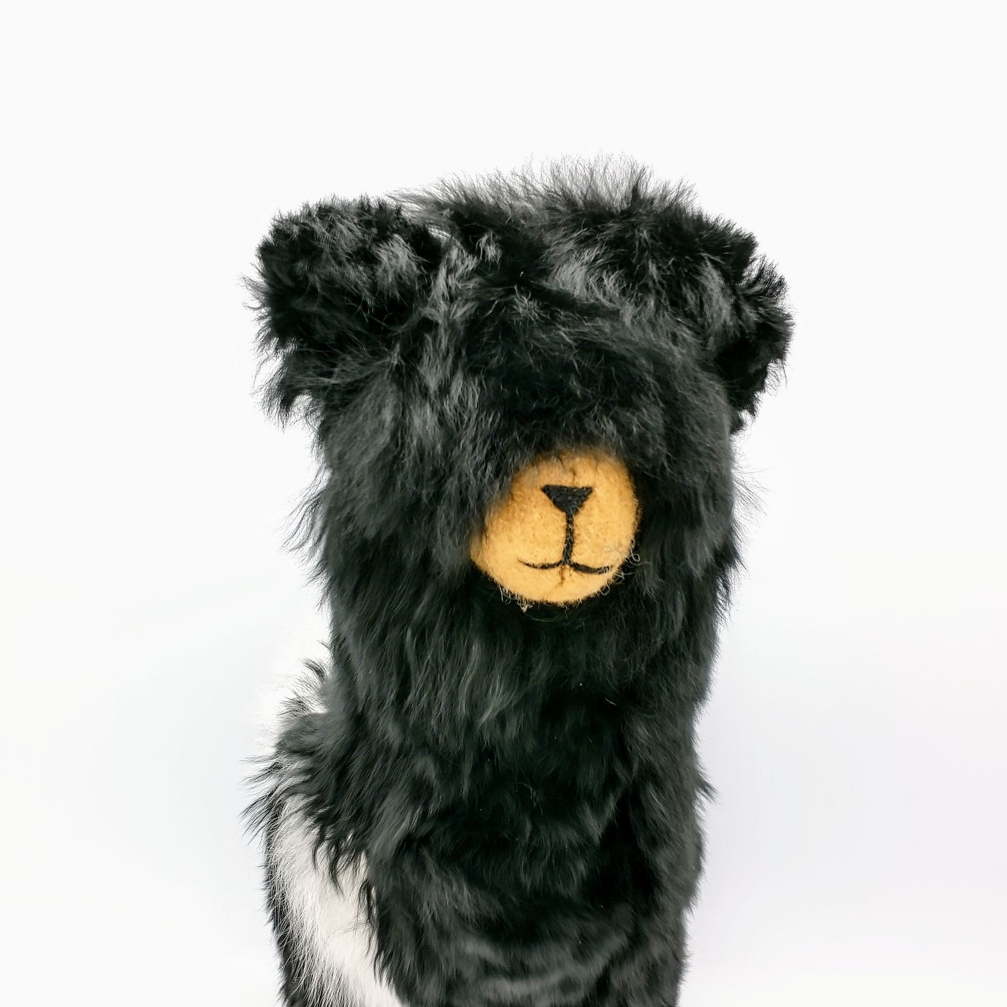 Plush Herdsire Alpaca 14″ - Spotted black