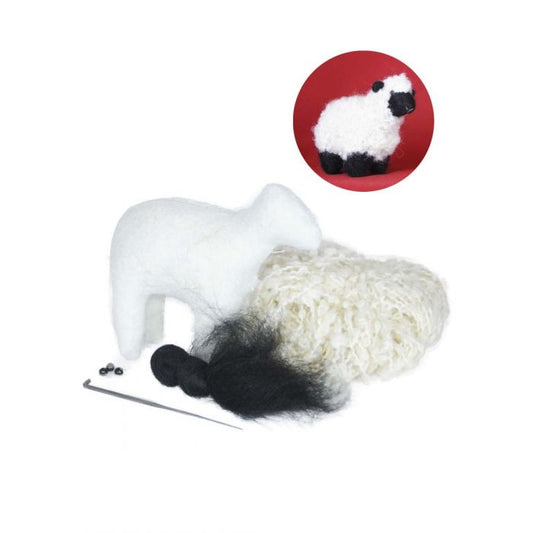 Needle Felting Kit: DIY Boucle Lamb