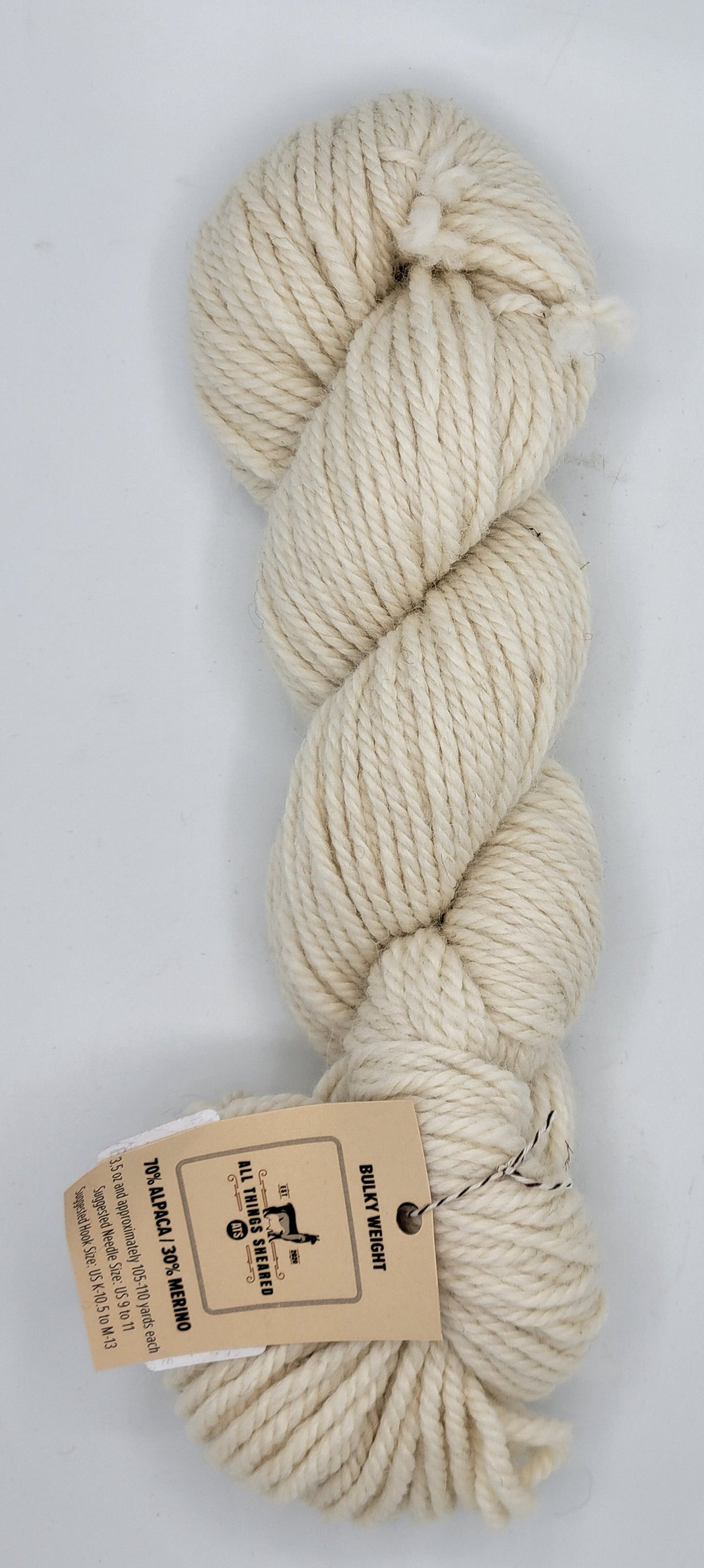 Bulky Knitter's Yarn-Natural