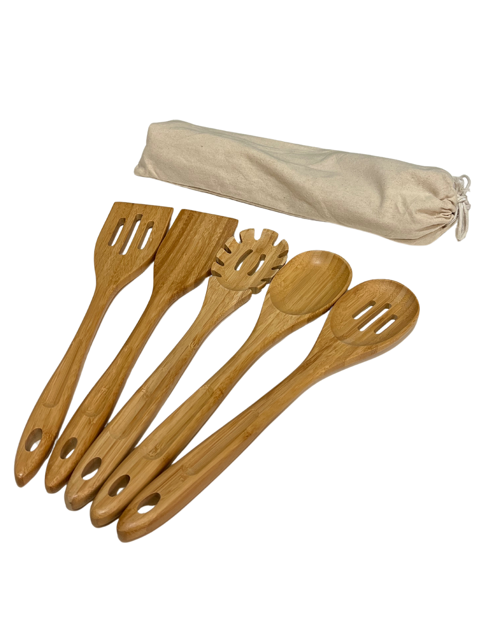 5pc Bamboo Kitchen Utensil Set
