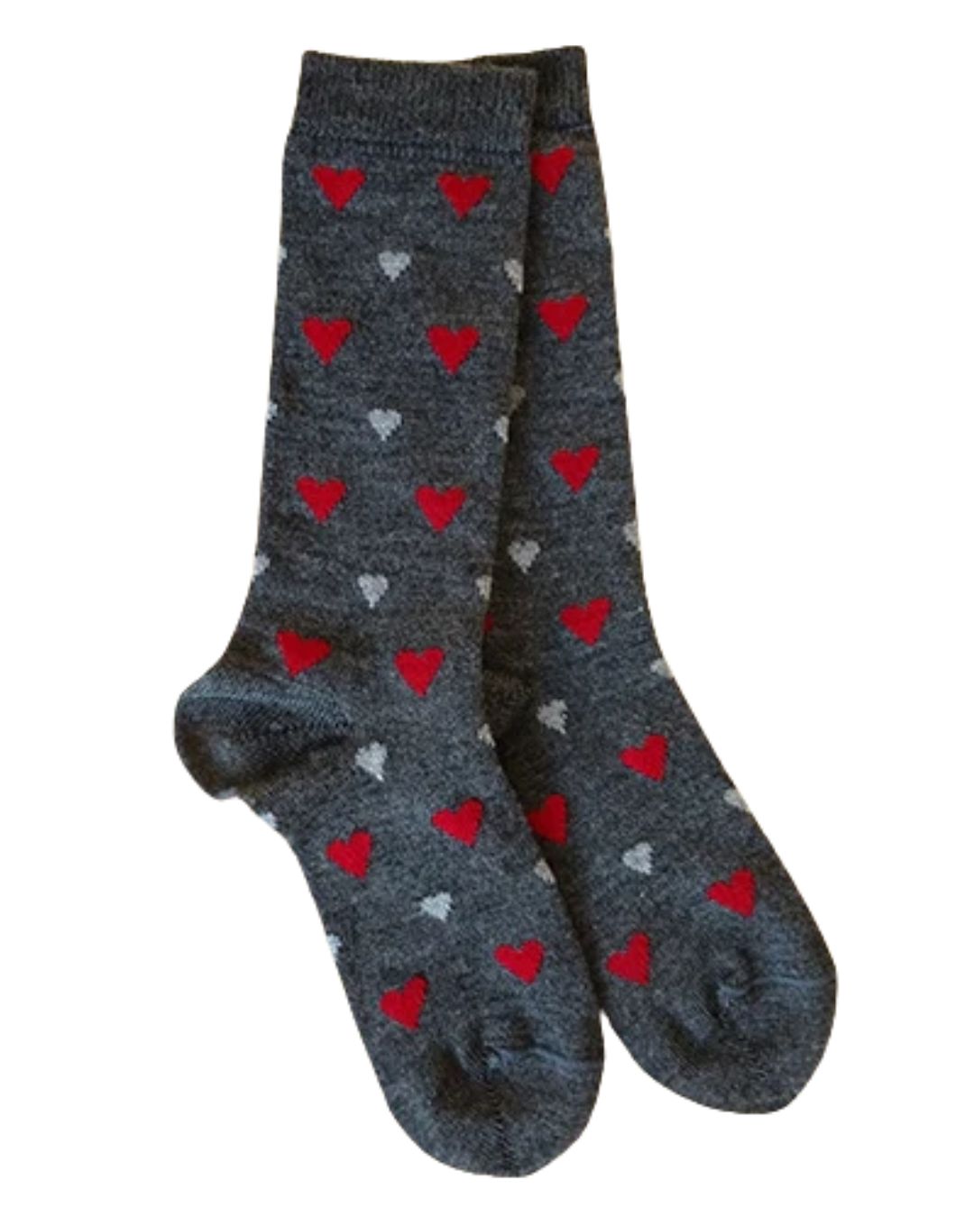 Alpaca Bamboo Heart Sock