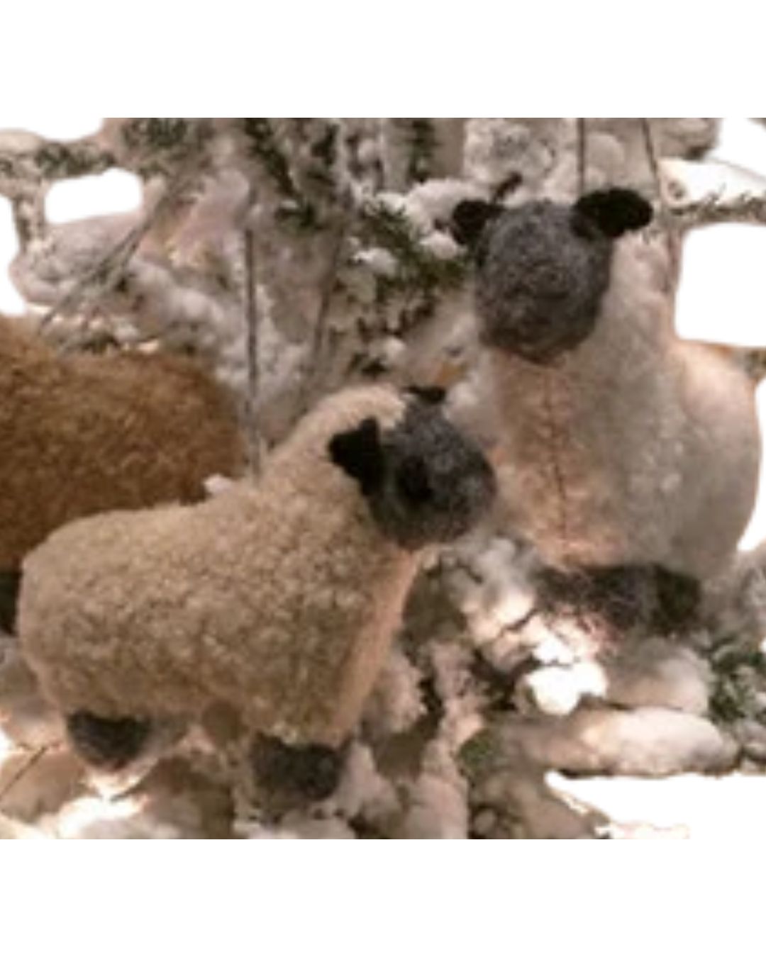 Fuzzy Sheep Ornament