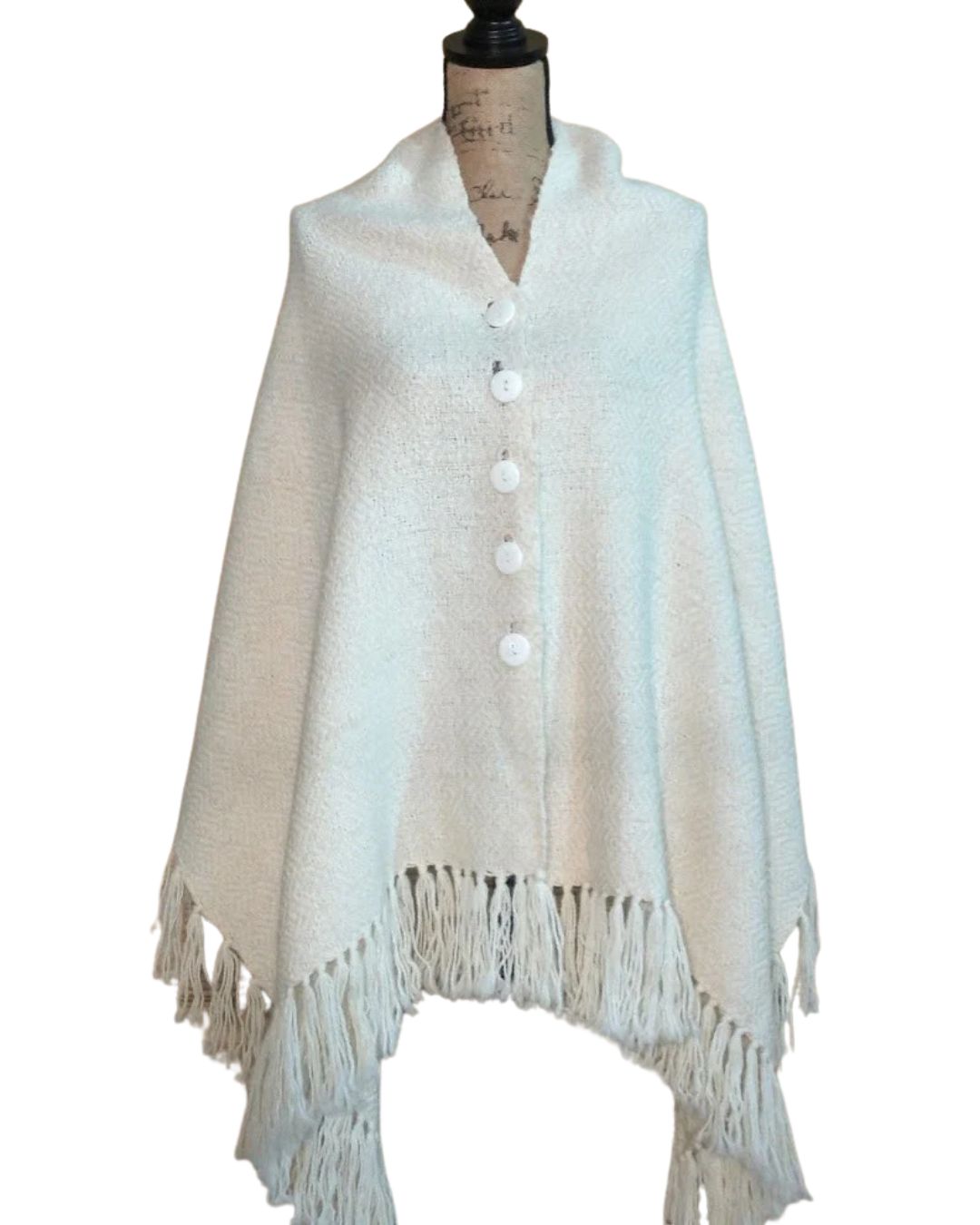 Handmade alpaca shawl