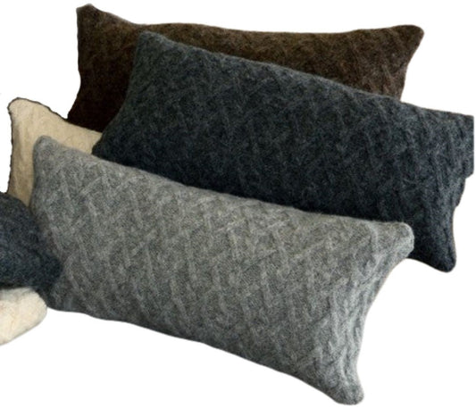 Lattice Cable Pillow