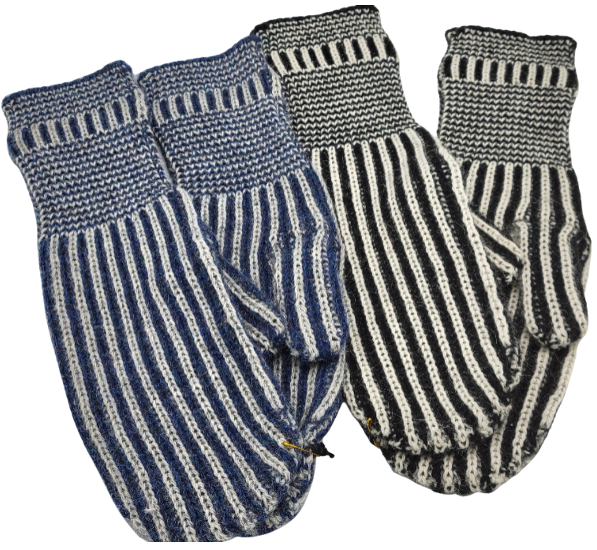 Raya Striped Alpaca Mittens