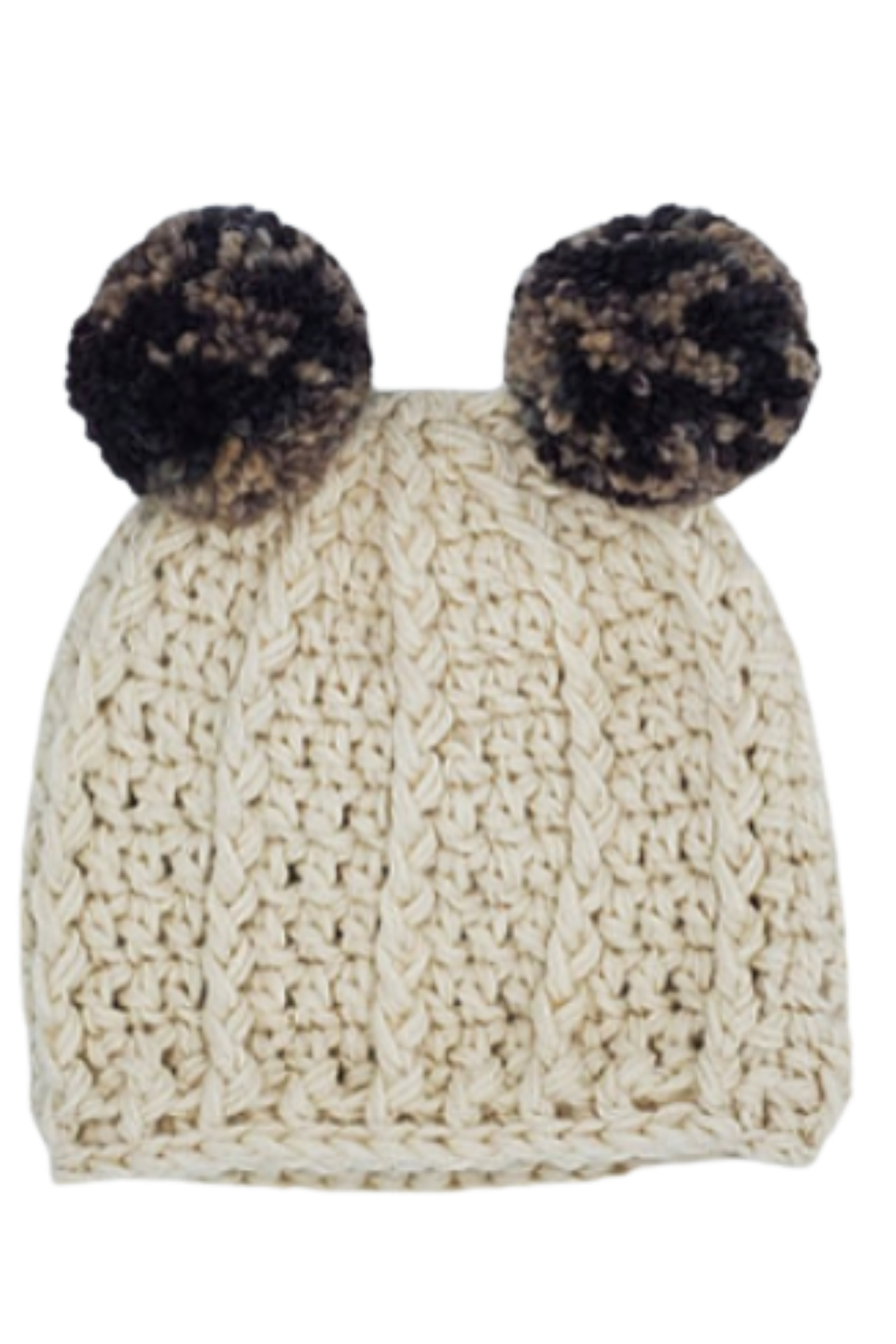 Handmade children's crocheted panda hat