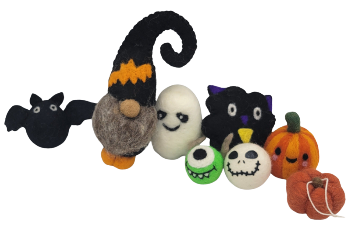 Felted Halloween Ornaments