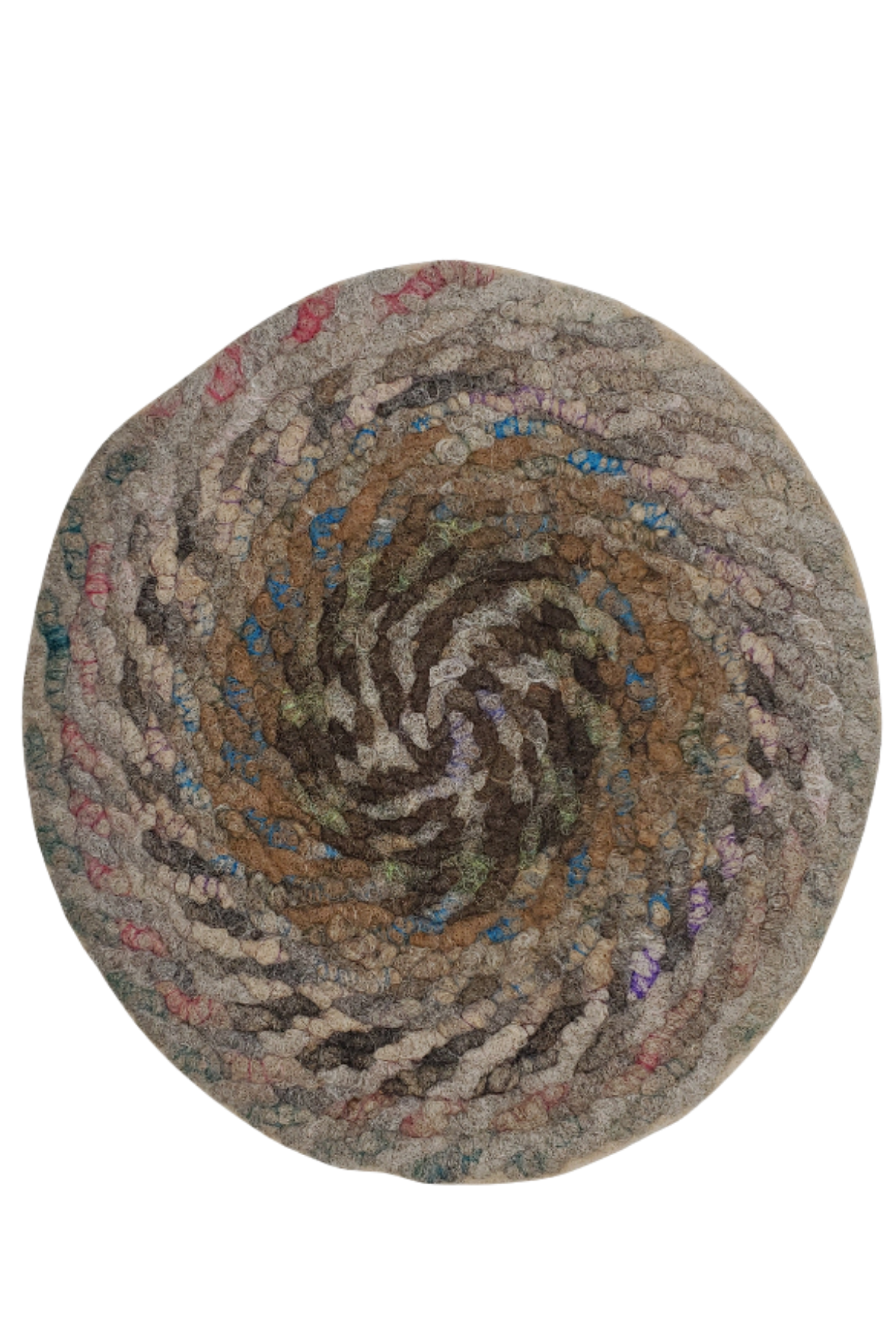 Handmade Chair Pad - Twisted Spiral