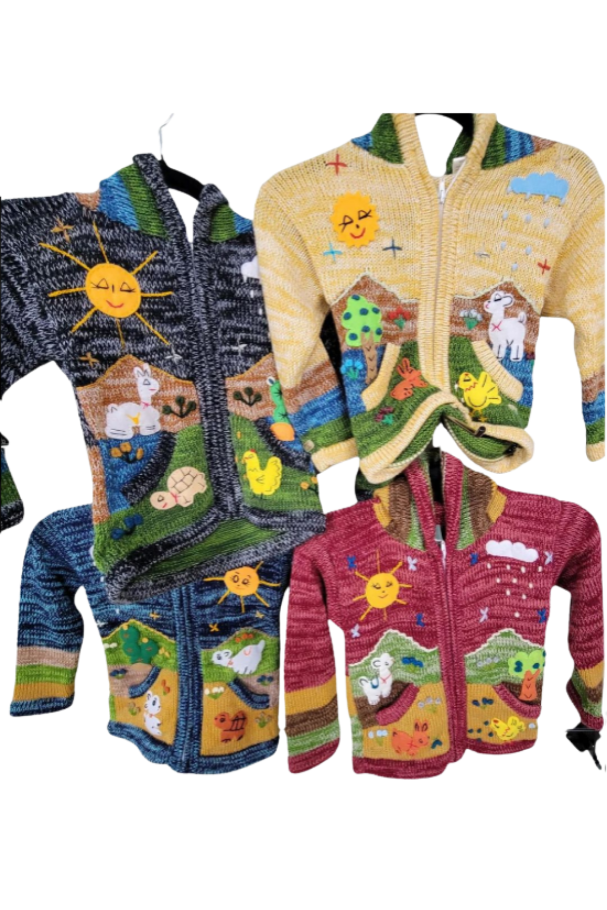 Kids Alpaca Sweaters with hoods