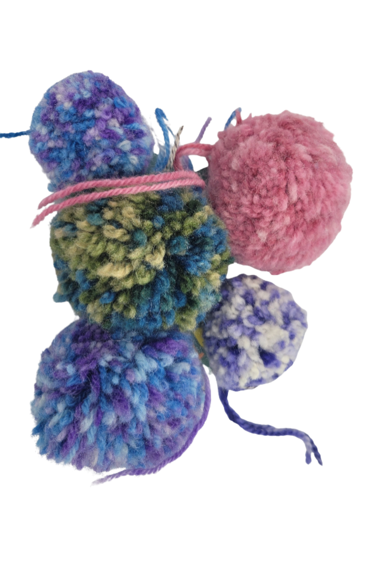 Handmade yarn pom poms