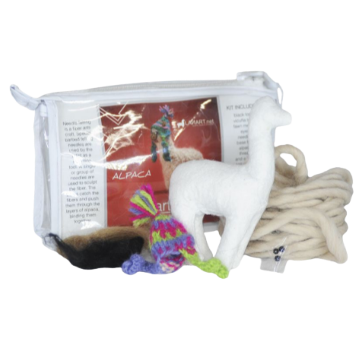 Needle Felting Kit: DIY Alpaca Sculpture