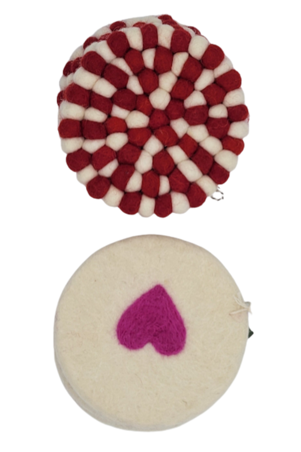 Felted Alpaca Coasters (4 pack)