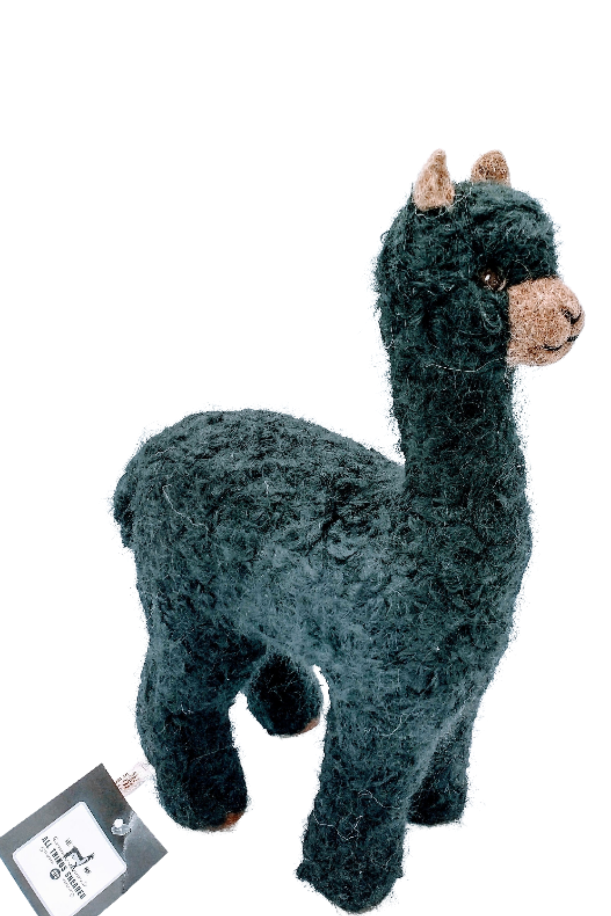 12" Herdsire Alpaca Fiber Sculpture