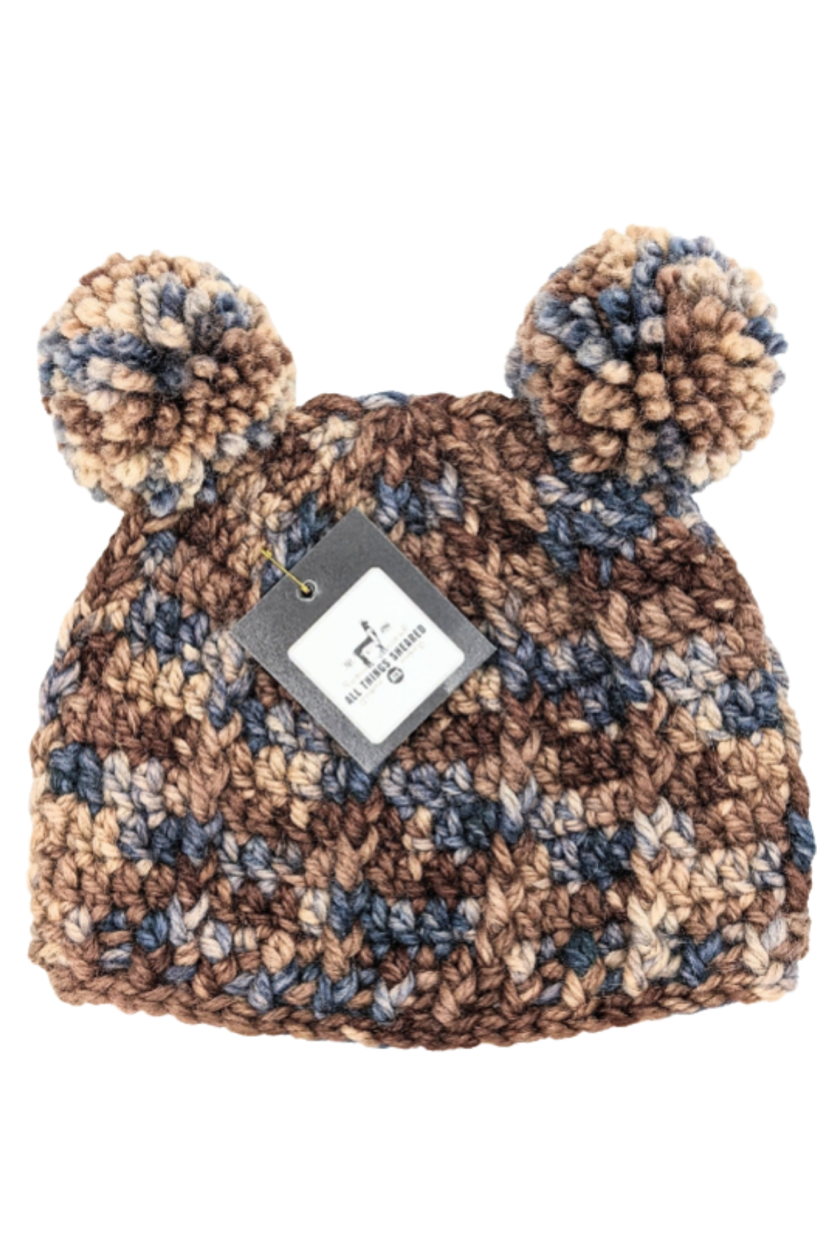 Handmade children's crocheted panda hat