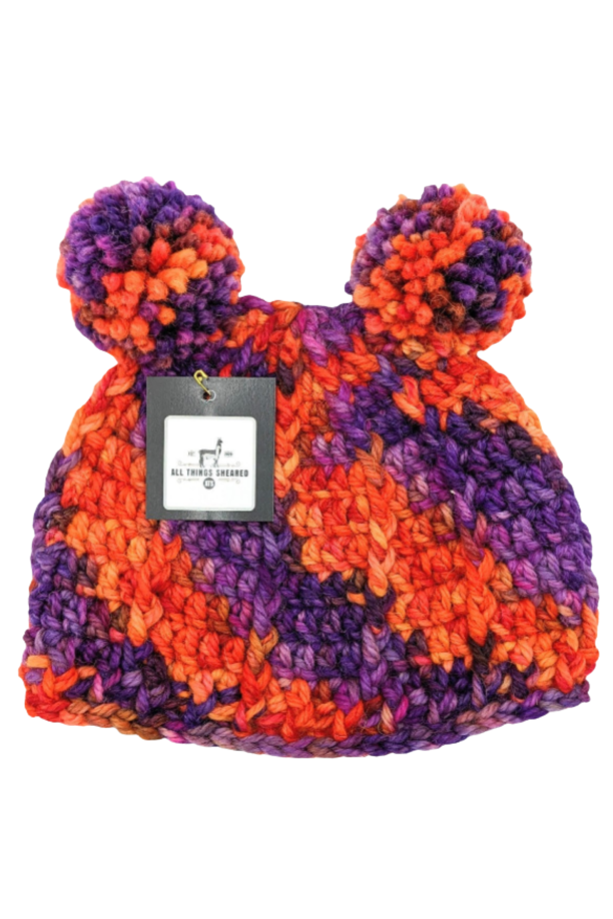 Handmade children's crocheted panda hat