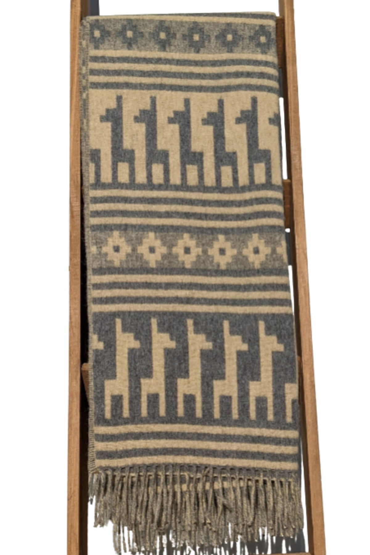 Alpaca Motif Throw